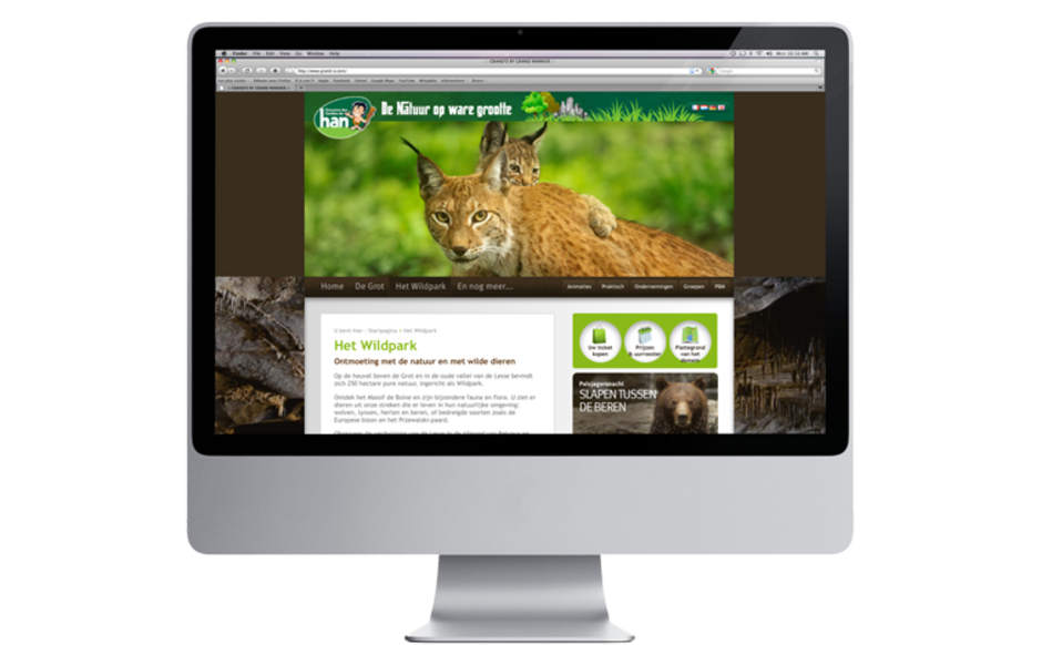 Grottes de Han, website
