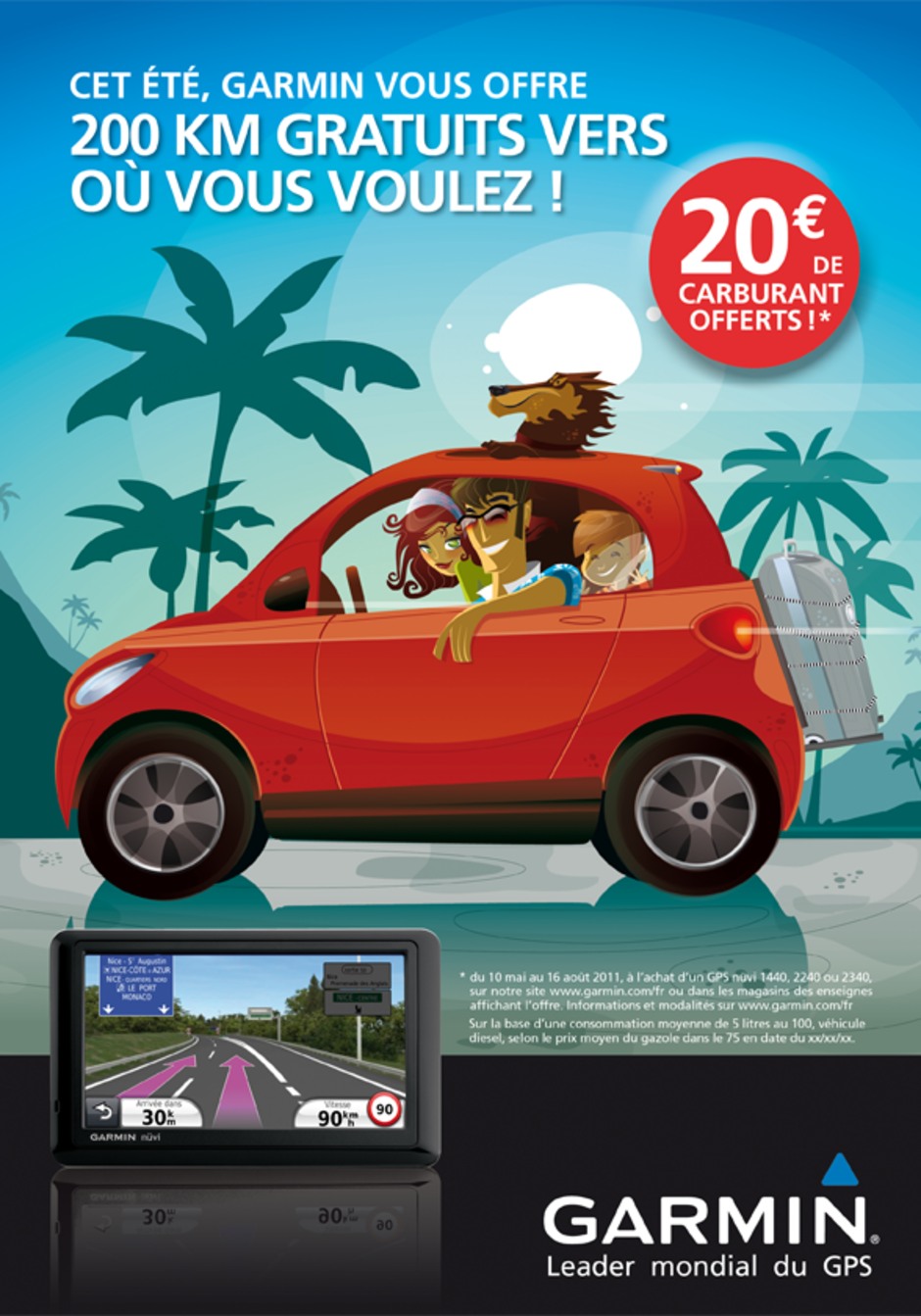 Garmin France, promo summer 2012, affiches