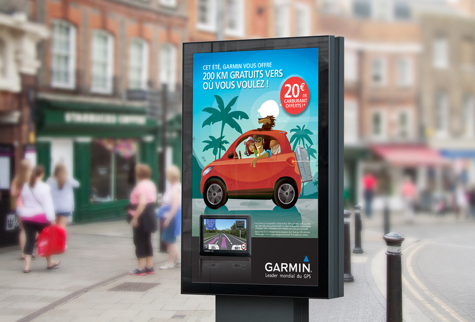 Garmin France, promo été 2012, affiches