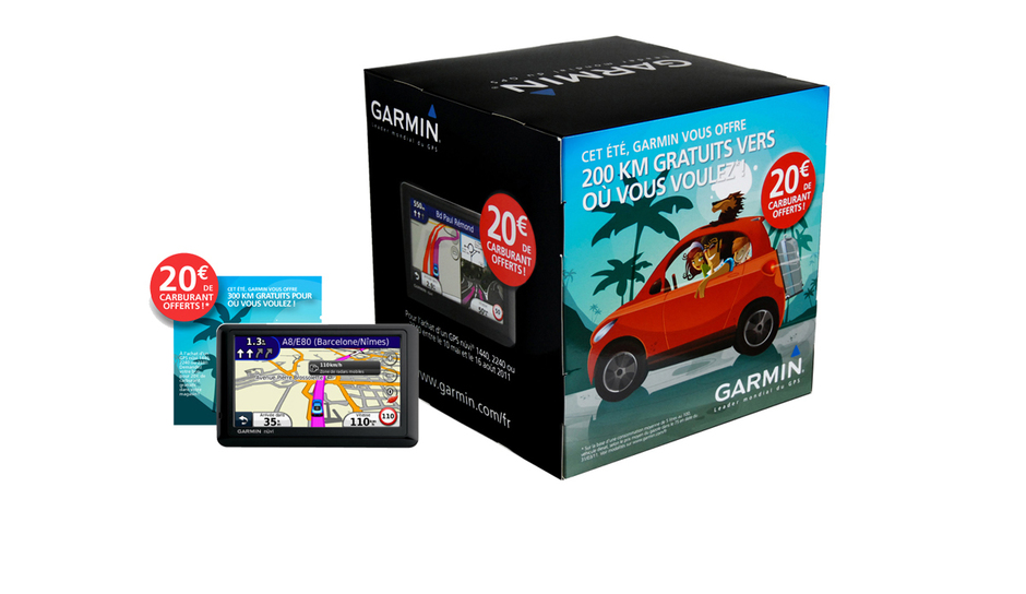 Garmin France, promo été 2012, POS